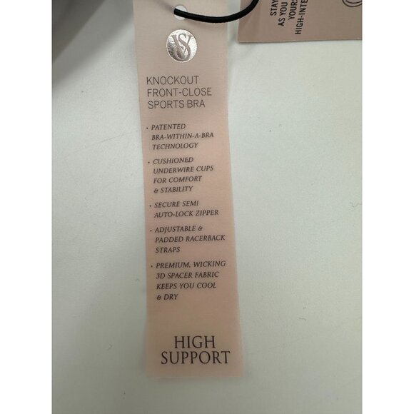 NWT Victoria’s Secret Sport Knockout Front-Close Bra 34DDD High Support Purple - Picture 8 of 11